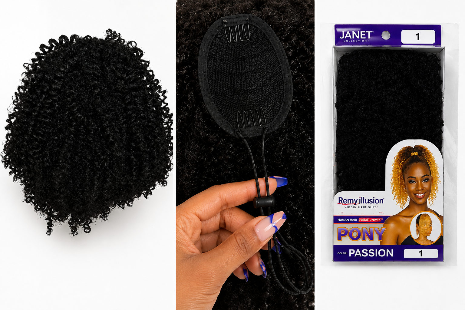 Ponytail Bouclé Court