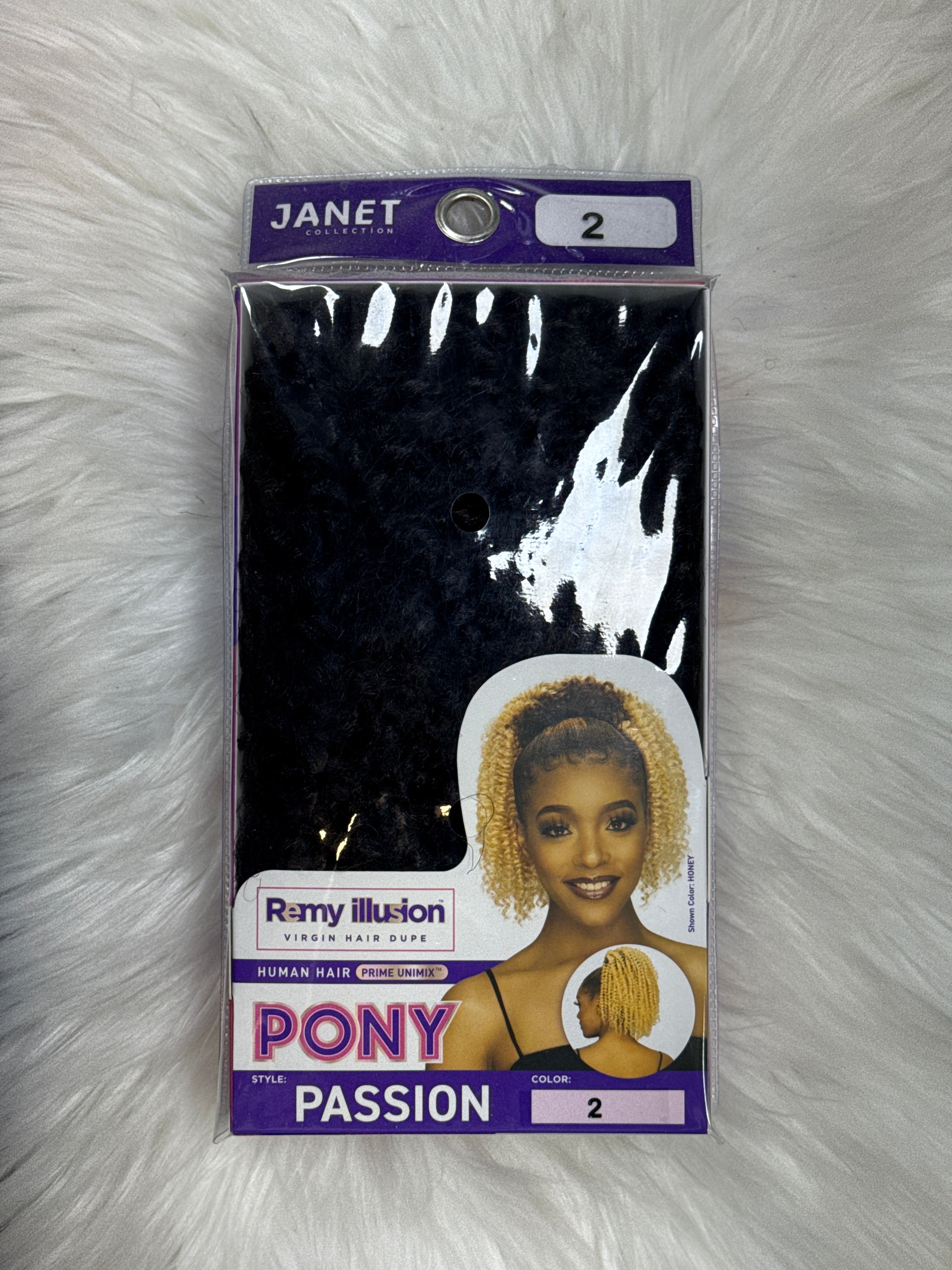 Ponytail Bouclé Court couleur 2