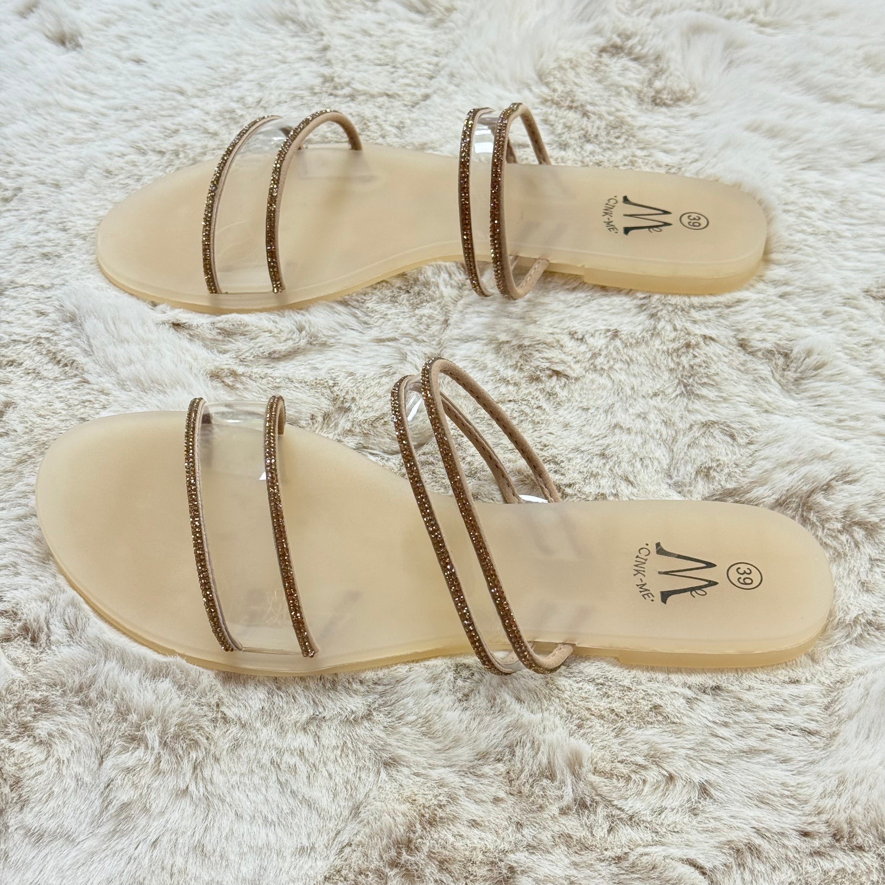 Cink-Me - Sandales Dorées