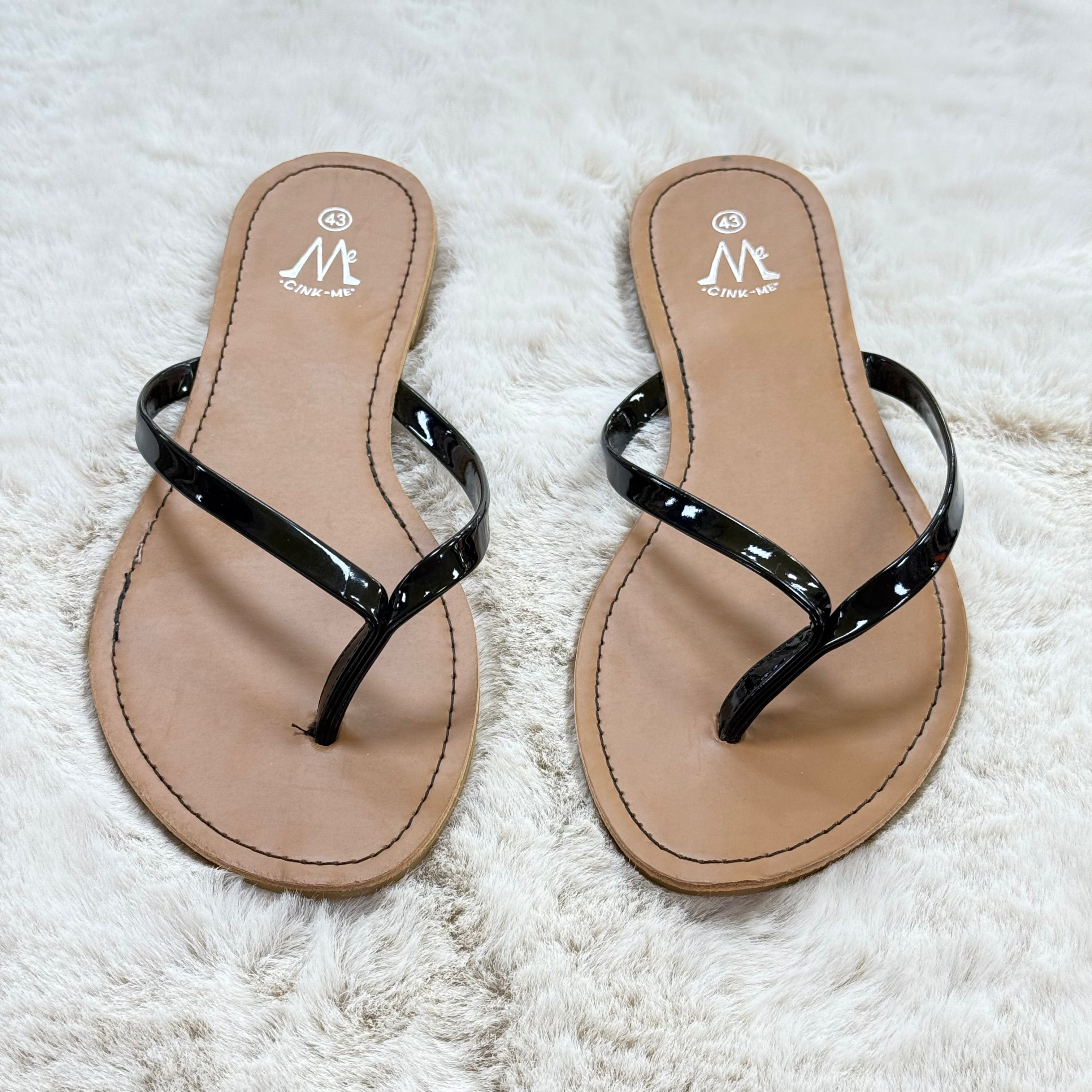 Cink-Me - Sandales Marrons & Noires