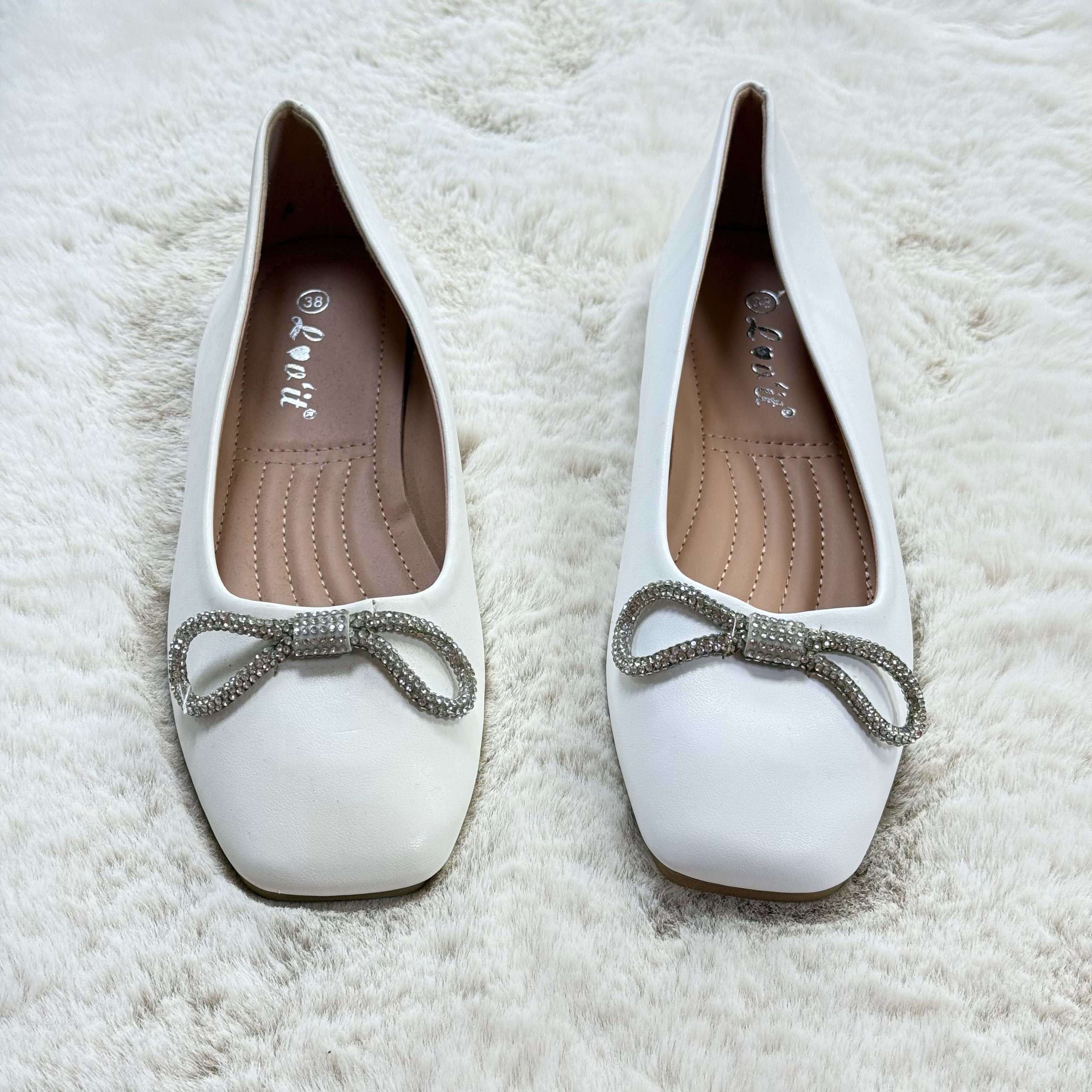 Lov’it - Sandales Blanches Perlées