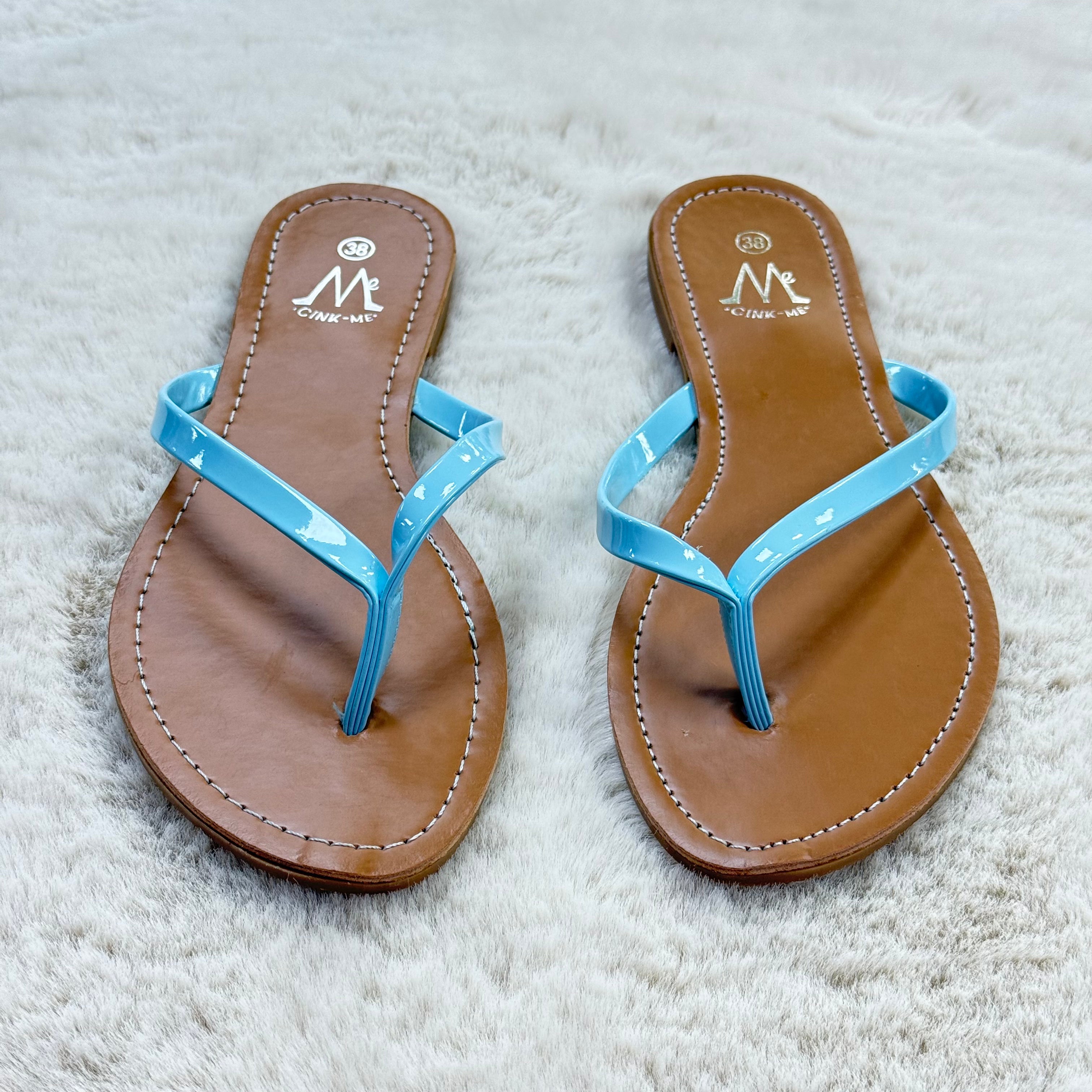 Cink-Me - Sandales Marrons & Bleus