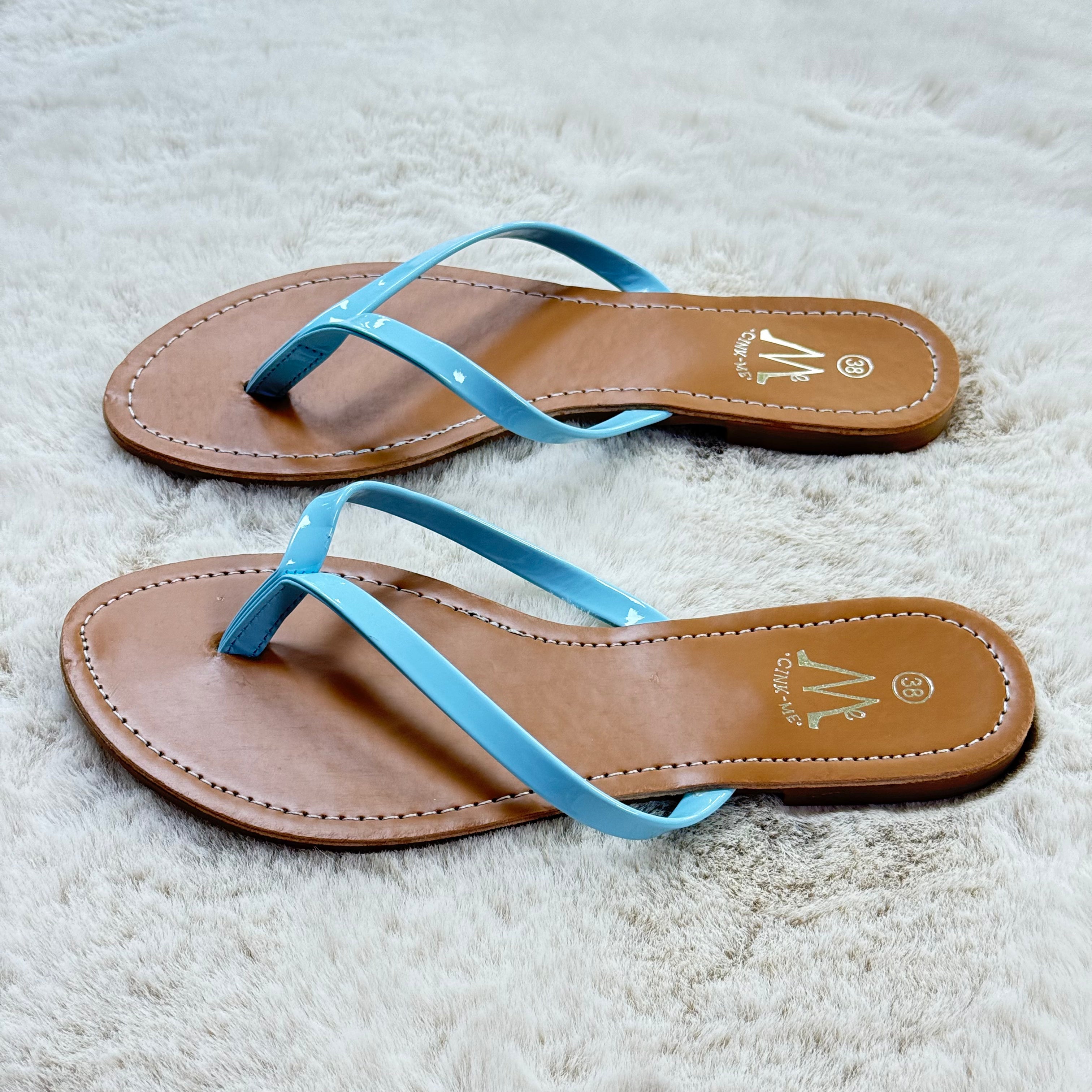 Cink-Me - Sandales Marrons & Bleus