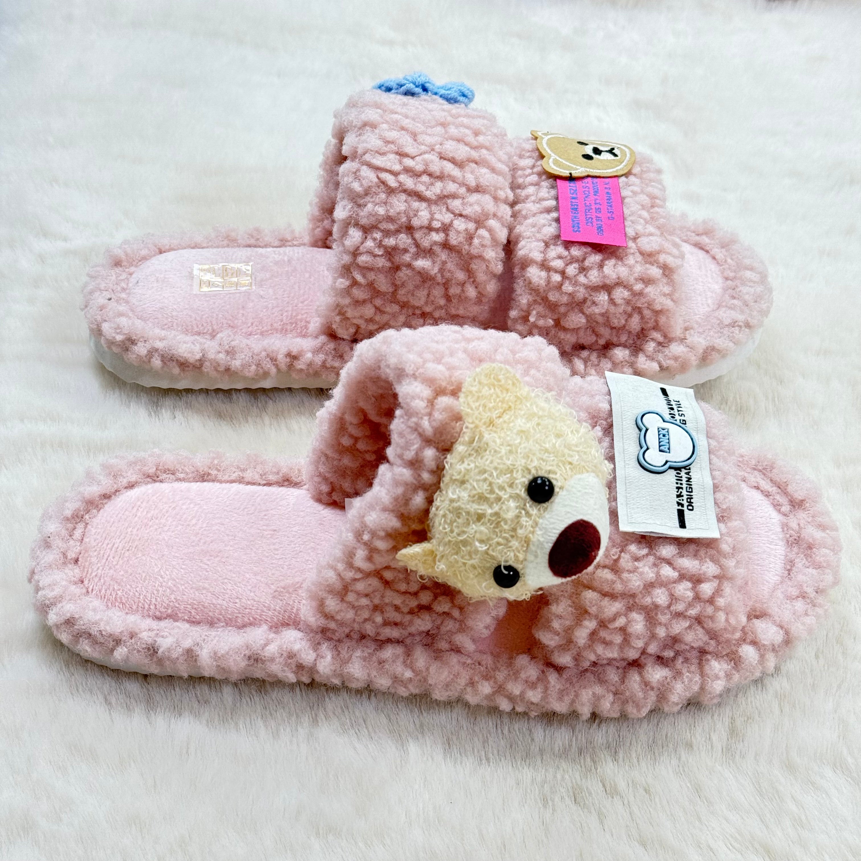 Chaussons Roses Ourssons