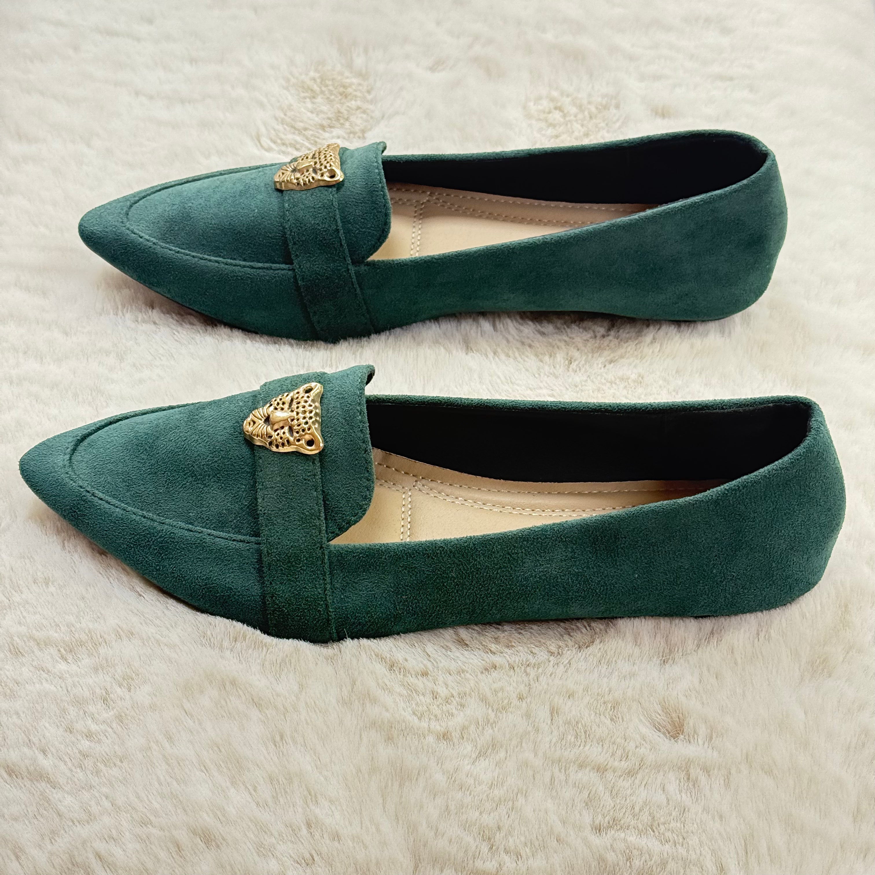 Ballerines Vert Émeraude