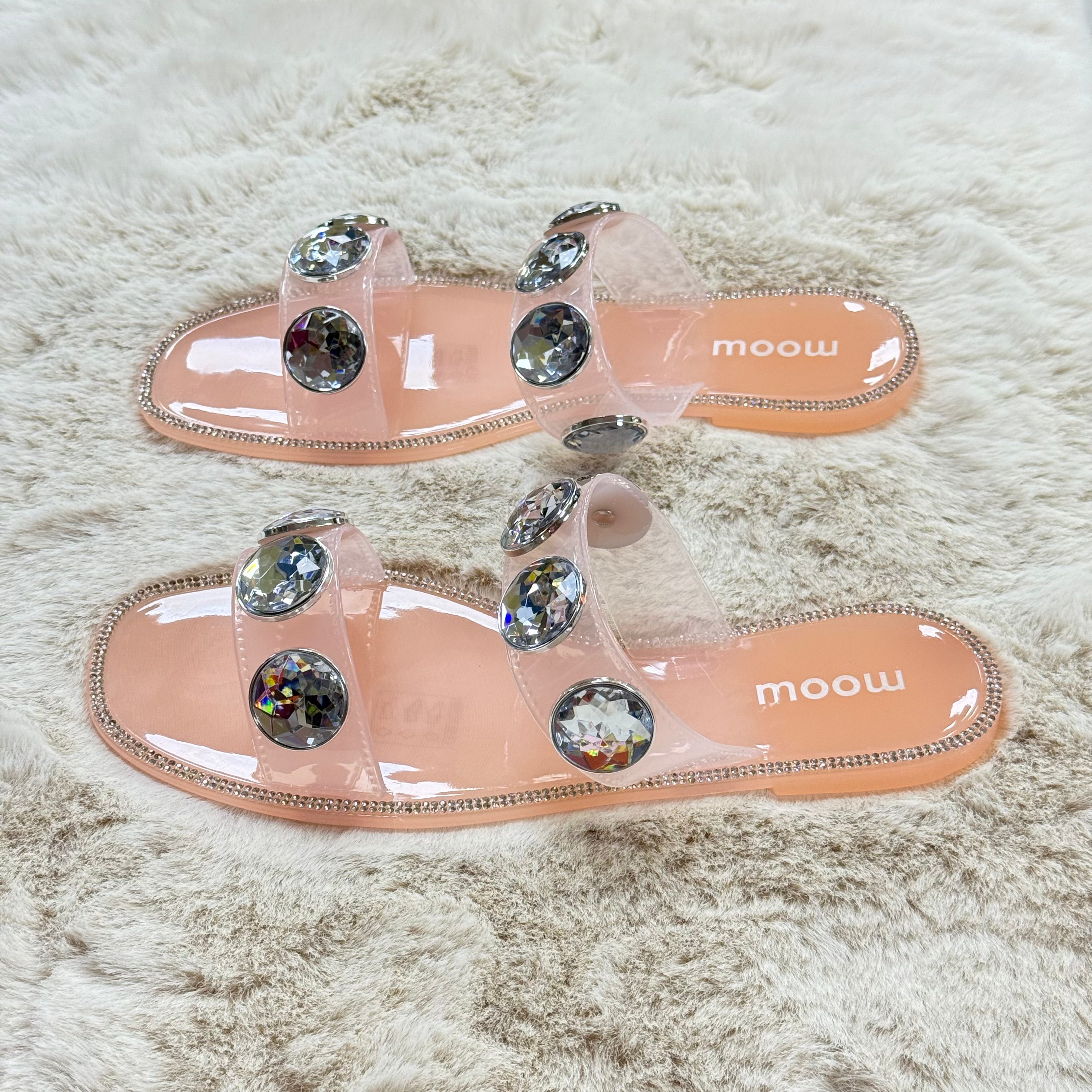 Moom - Sandales Saumons Perlées