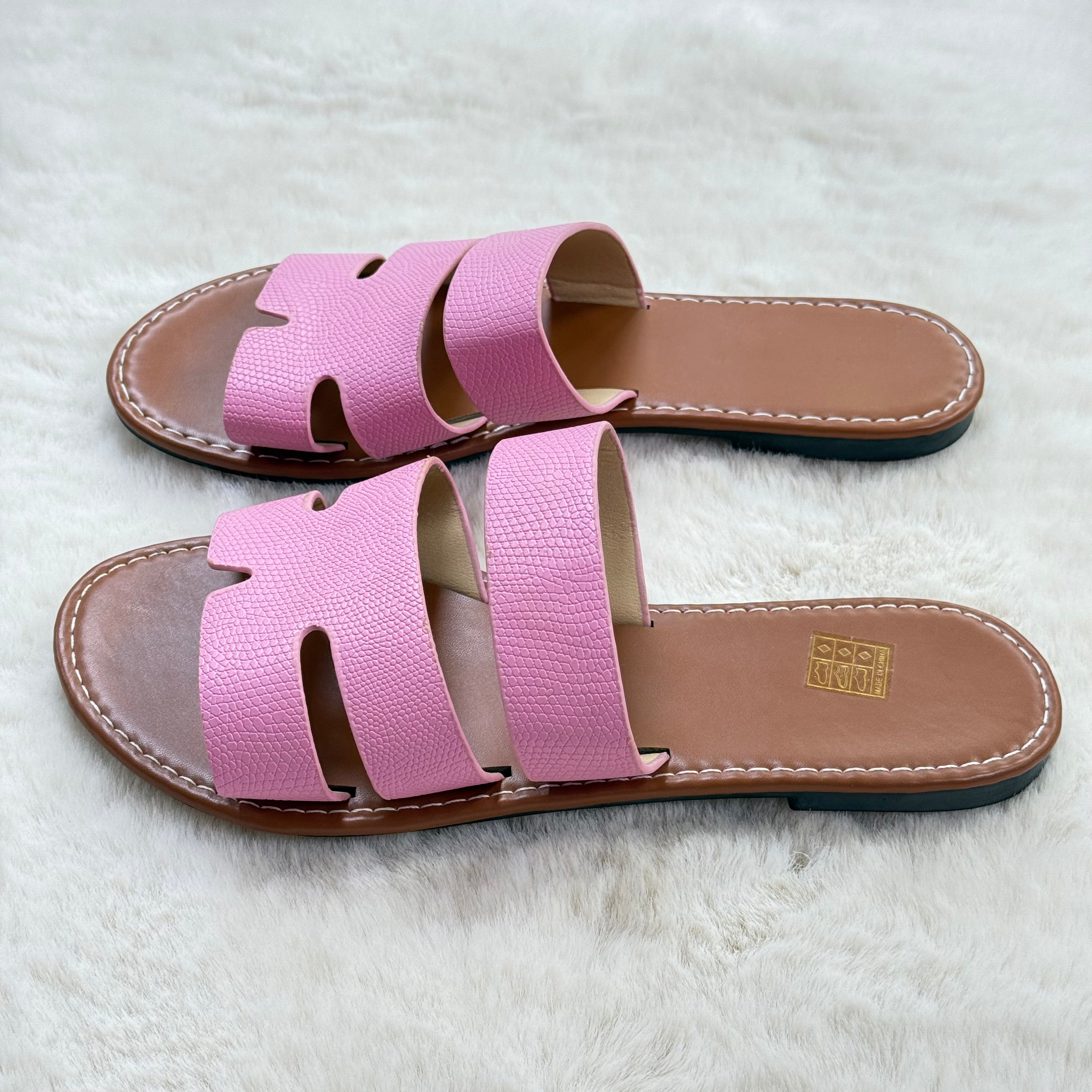 Sandales Marrons & Roses