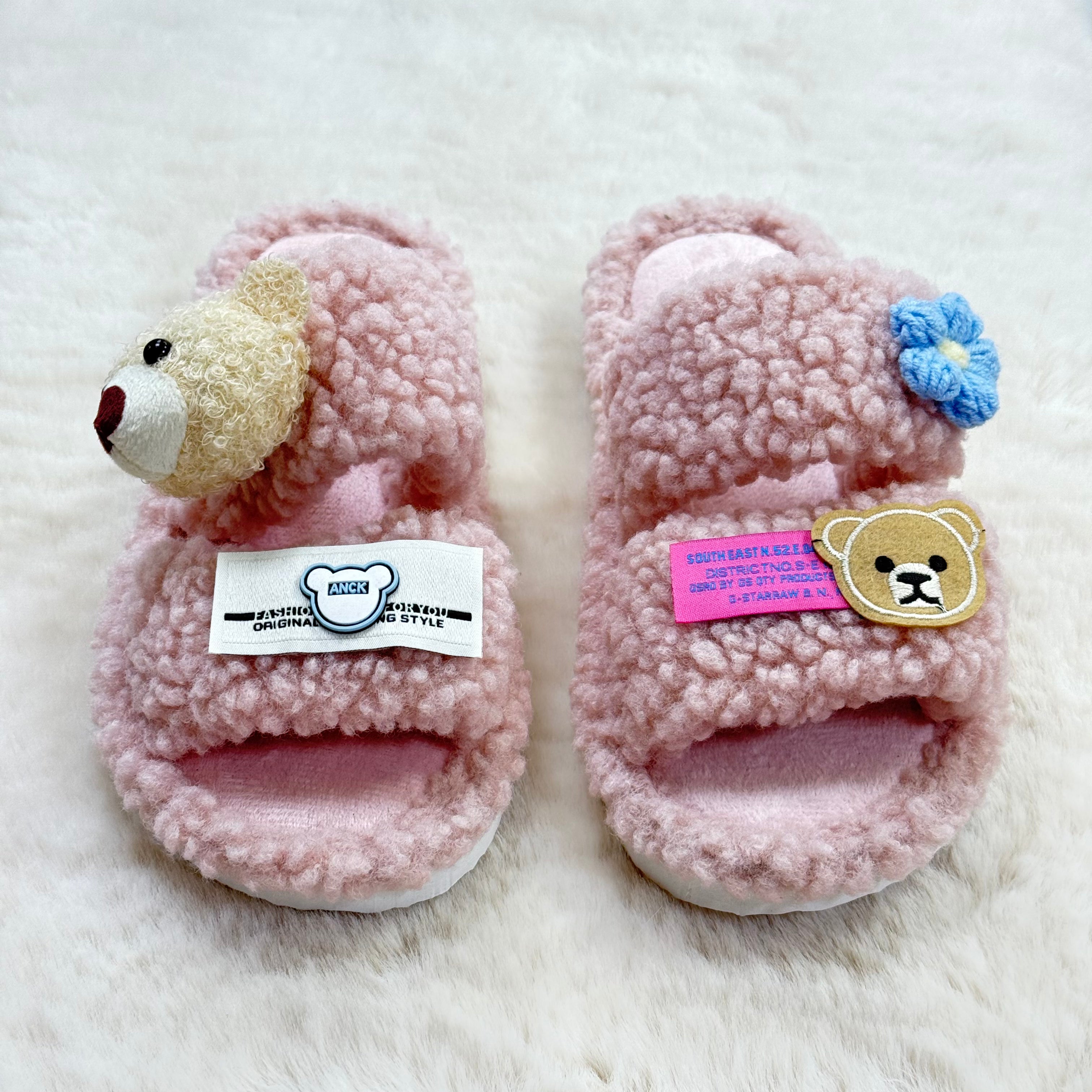 Chaussons Roses Ourssons