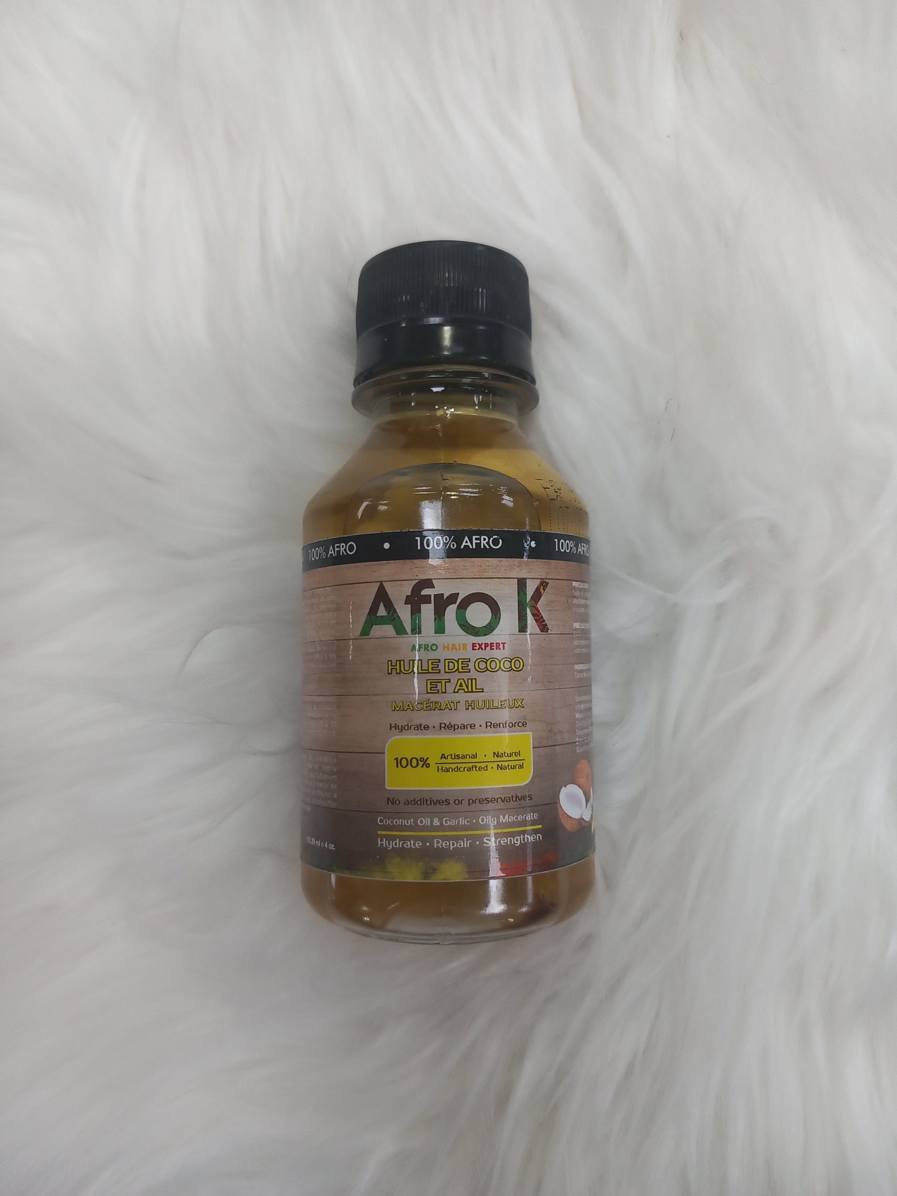 Afro K - Huile de coco et ail